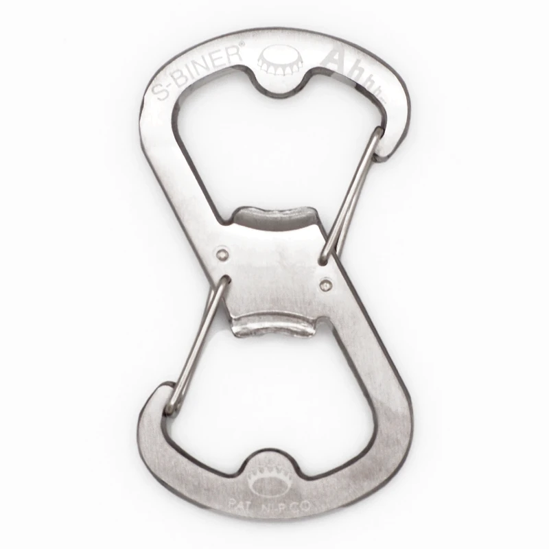 Nite Ize Ahhh…™ stainless steel bottle opener carabiner, color: stainless