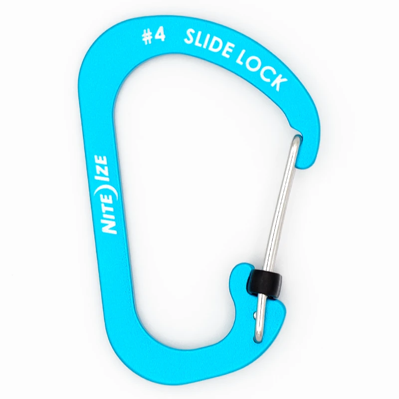 Nite Ize SlideLock® aluminum carabiner, color: blue