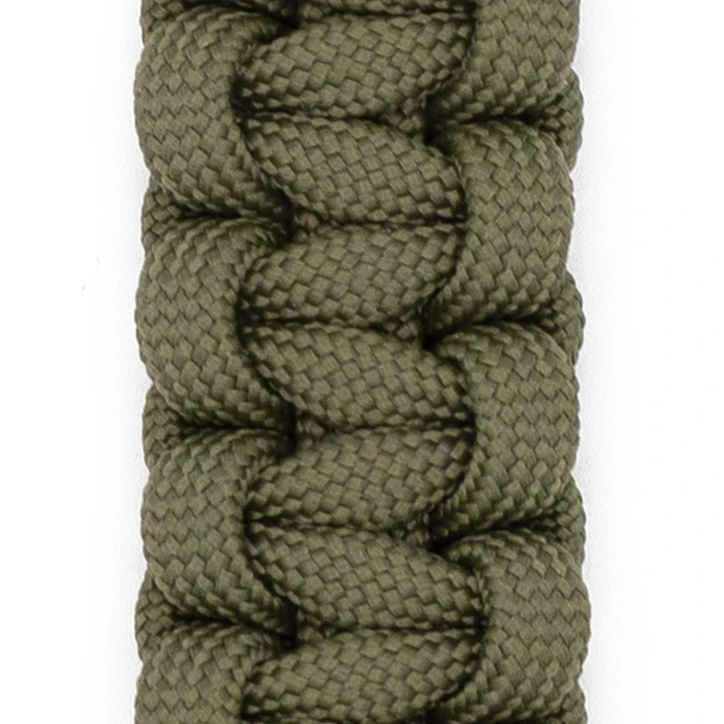 THIRSTLOCK™ paracord sample in cobra weave, color: Olive Green